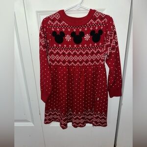 Little Sleepies Mickey Christmas Sweater Dress